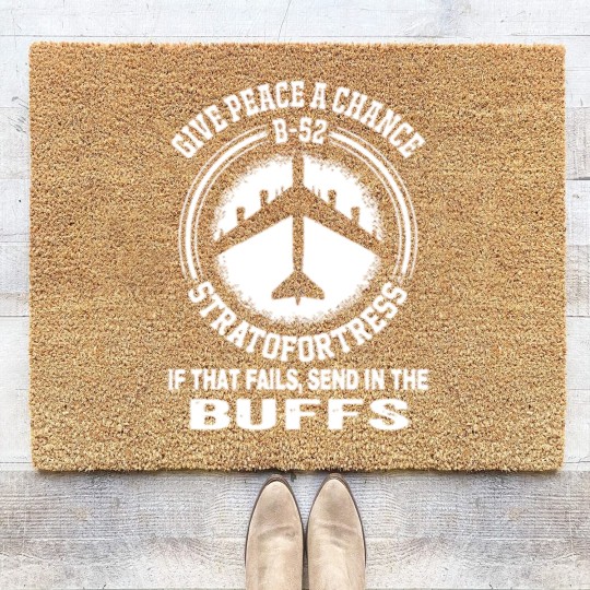 Discover B 52 STRATOFORTRESS GIVE PEACE A CHANCE Coir Doormats