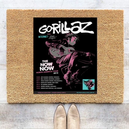 Discover Gorillaz The Now Now Coir Doormats Retro Vintage 90s Hip Hop Graphic