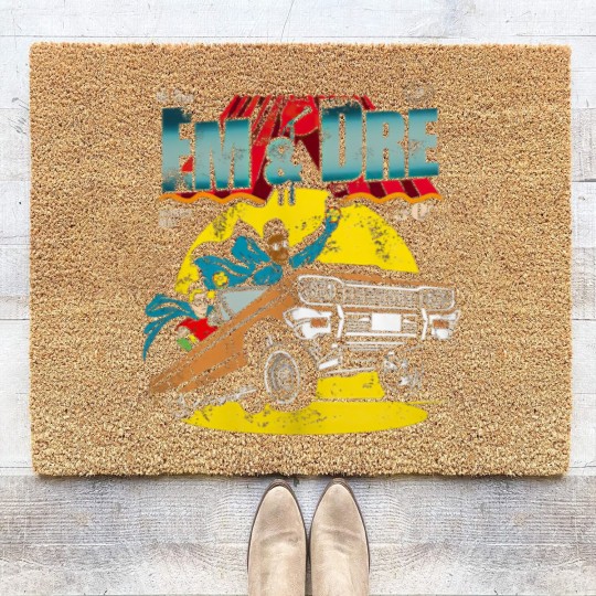 Discover Eminem and Dr Dre Unisex Retro Coir Doormats