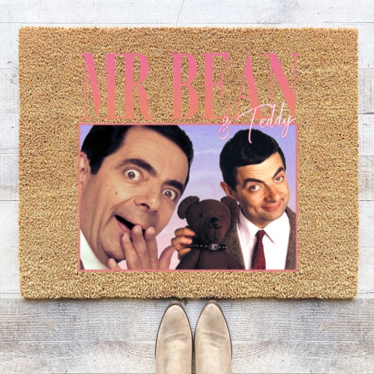 Discover 90_S Retro style Mr Bean Coir Doormats