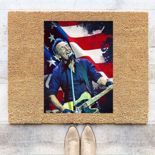 Discover Bruce Springsteen Graphic Coir Doormats  Bruce Springsteen Coir Doormats Tour 2024 Coir Doormats