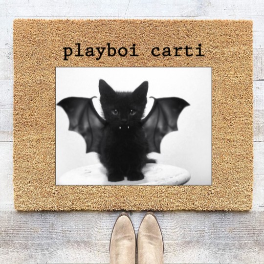 Discover Playboi Carti Cat Coir Doormats, Playboi Carti Meme Coir Doormats