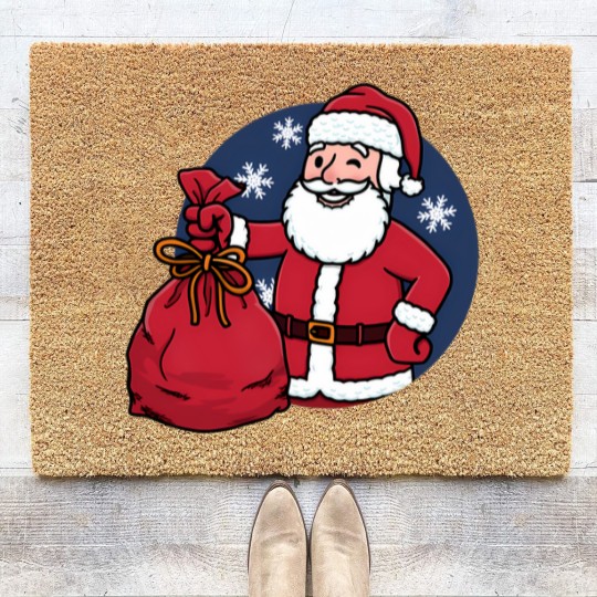 Discover Vault Santa - Falllout - Coir Doormats