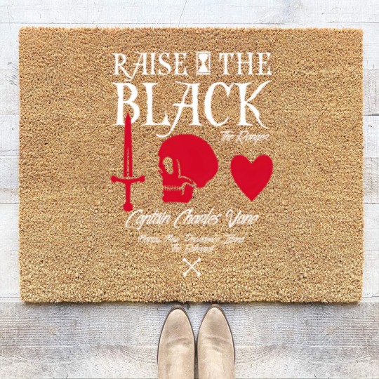 Discover Black Sails Charles Vane Raise The Black Coir Doormats