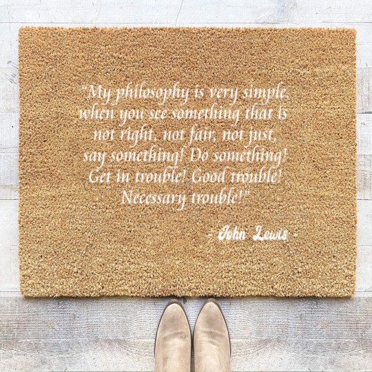 Discover John Lewis - Good Trouble - Necessary Trouble Coir Doormats