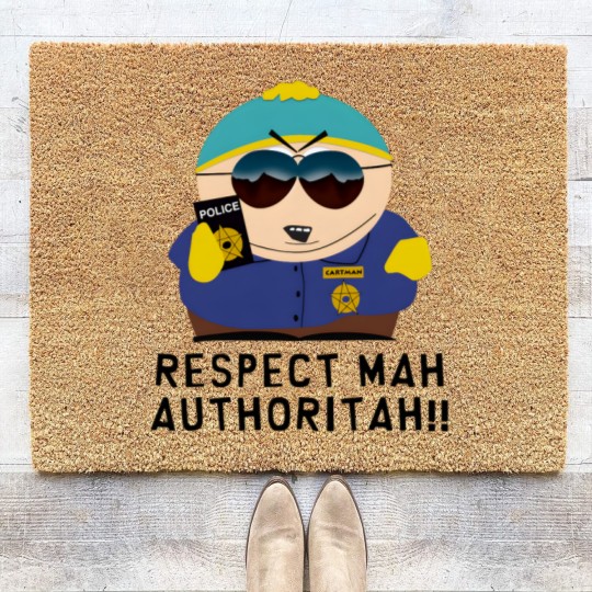 Discover RESPECT MAH AUTHORITAH! Temporary design Coir Doormats