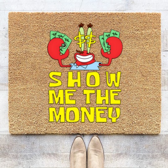 Discover Mr Krabs Show Me The Money Coir Doormats