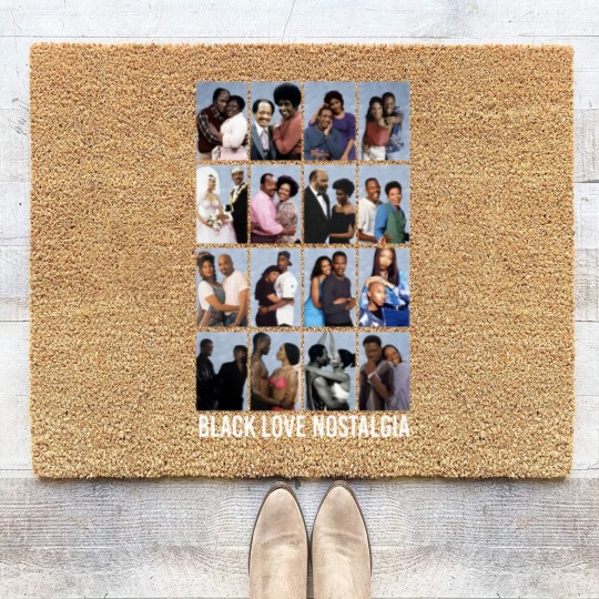Discover Black Love Nostalgia Unisex Coir Doormats