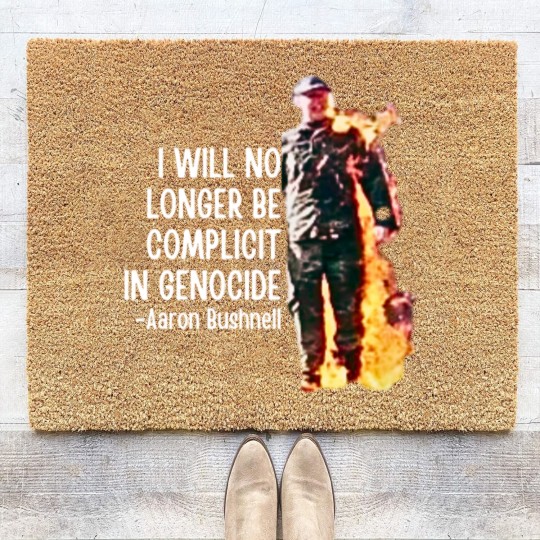 Discover Aaron Bushnell, Us airman - Aaron Bushnell Coir Doormats