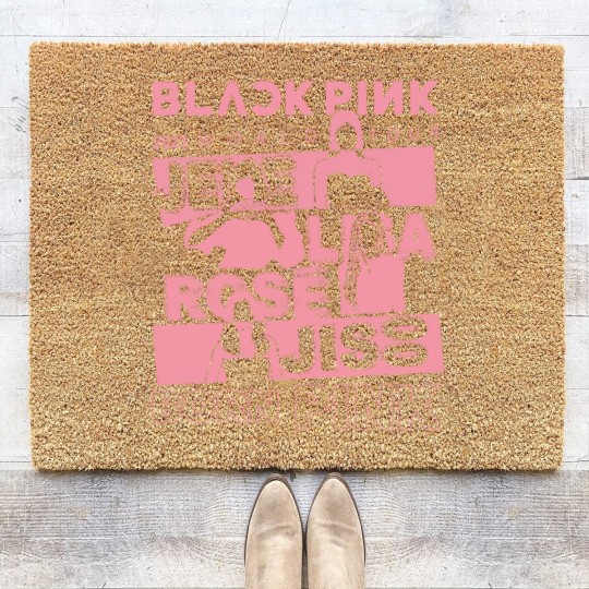 Discover Blackpink World Tour Coir Doormats, Pink Blackpink Coir Doormats, Blackpink Merch Coir Doormats, in Your Area Album