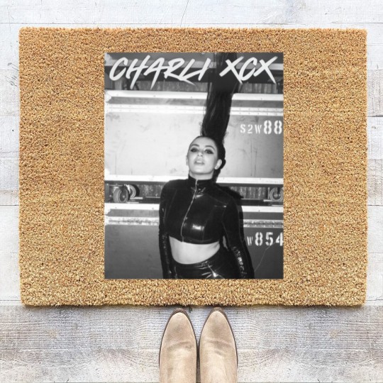 Discover CHARLI XCX Vintage Homage Coir Doormats, Charli Xcx Style 90s Coir Doormats, Charli Xcx Retro Coir Doormats