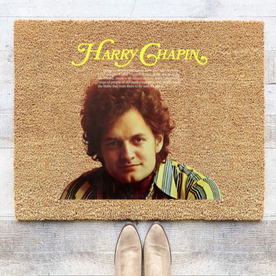 Discover Harry Chapin Cherry Wood Gold Orange Coir Doormats
