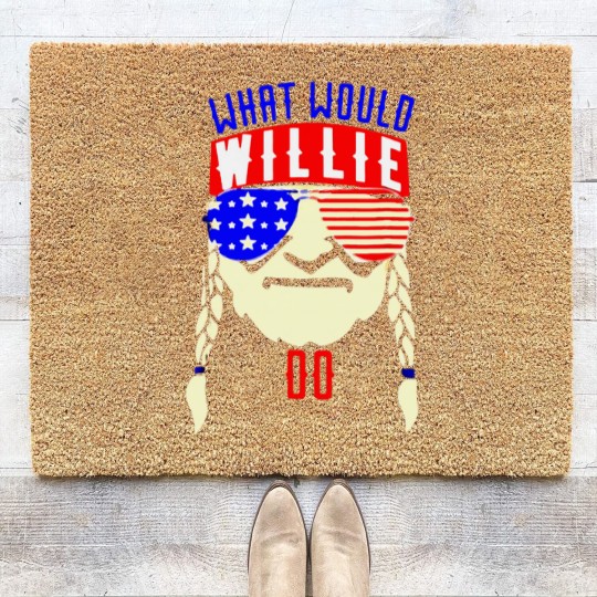 Discover What Would Willie Nelsonn What Would Willie Nelsonn Coir Doormats