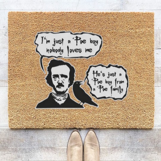 Discover BOHEMIAN POE Edgar Allan Poe RAVEN Coir Doormats