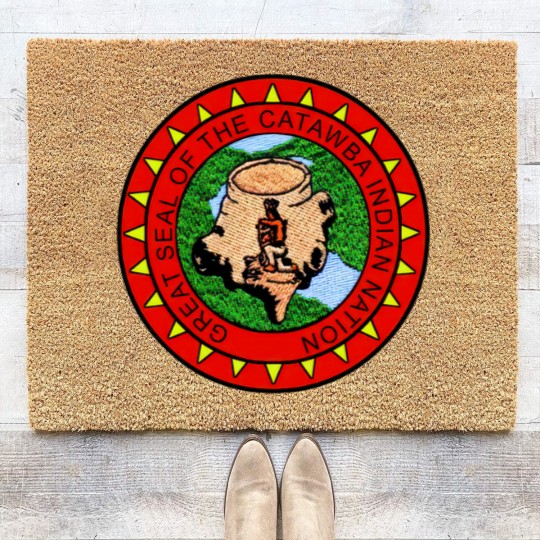 Discover Great Seal of Catawba Indian Nation Coir Doormats
