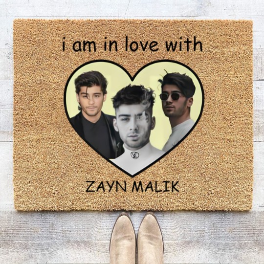 Discover Zayn Malik I am in love with Zayn Malik  White Graphic Coir Doormats