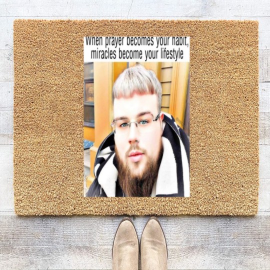 Discover (joeyy) when prayer becomes your habit, miracles become your lifestyle Long Coir Doormats