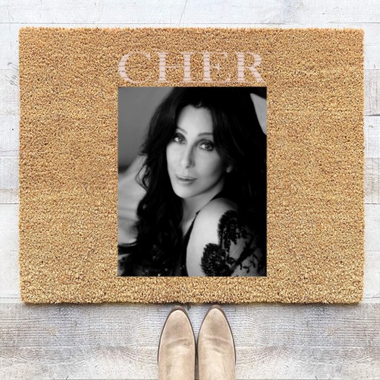 Discover Vintage Cher's Love Music Legends Live Forever - Shoop Shoop Coir Doormats