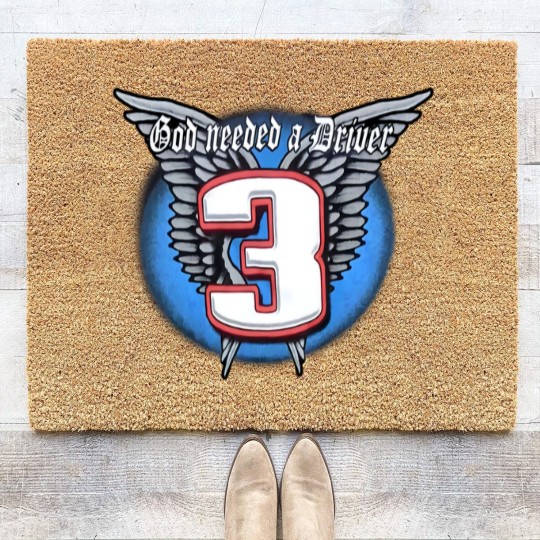 Discover Vintage Dale Earnhardt Sr. no. 3 God Needed a Driver Coir Doormats