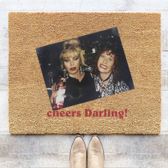 Discover Vintage 90s 1995 PATSY STONE joanna lumley Coir Doormats