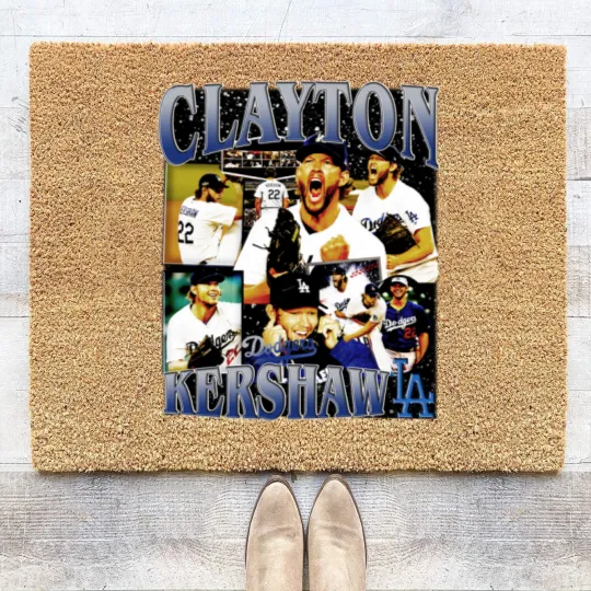 Discover Clayton Kershaw Vintage Coir Doormats