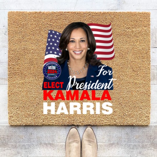 Discover KAMALA HARRIS FOR PRESIDENT Coir Doormats