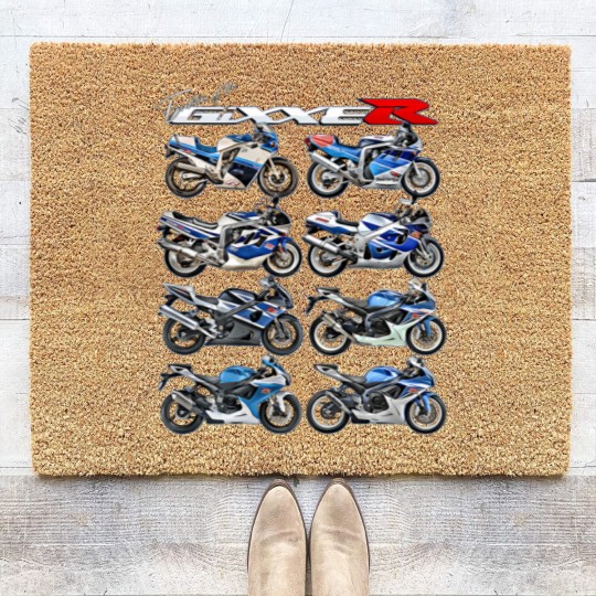 Discover gixxer, evolution, gsxr, road racing, motorcycle, motorbike, bike t Coir Doormats