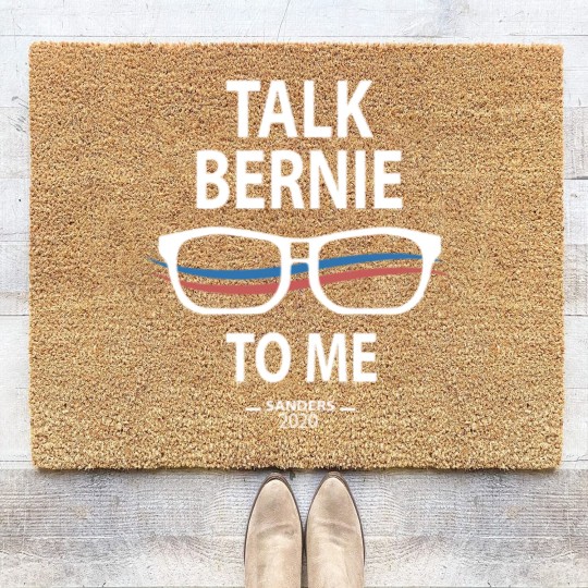Discover Funny Bernie Sanders Bernie Sanders Talk Bernie to Coir Doormats