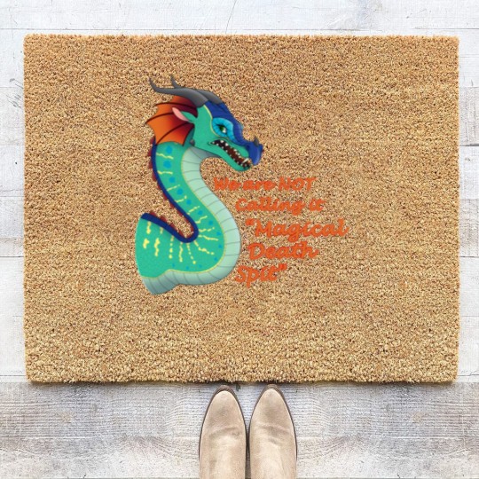 Discover Glory Fantasy Rainwing Not Calling Magical Death Spit Wings Of Dragon Fires Design Gift For Coir Doormats