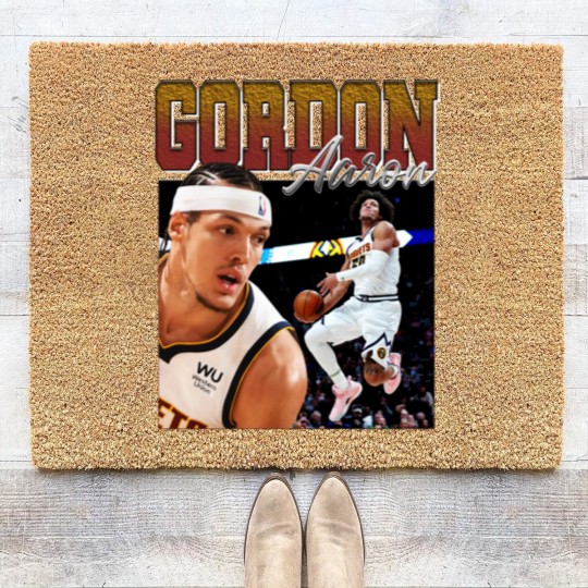 Discover Aaron Gordon Vintage Coir Doormats, Legend Professional Basketball Players Coir Doormats