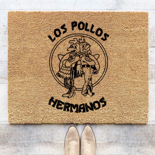 Discover LOS POLLOS HERMANOS chicken brothers Breaking Heis Coir Doormats
