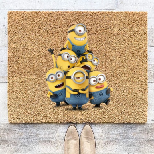 Discover Minions Despicable Me Minions Adult Coir Doormats Yellow NEW