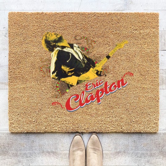 Discover Vintage Y2K Eric Clapton Guitar Band Coir Doormats Coir Doormats