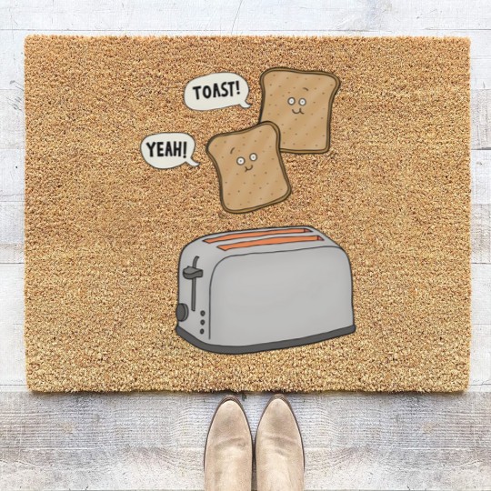 Discover Toast Yeah Coir Doormats