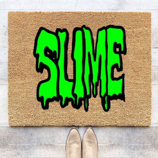 Discover Slime, nothing but pure disgusting slime Coir Doormats