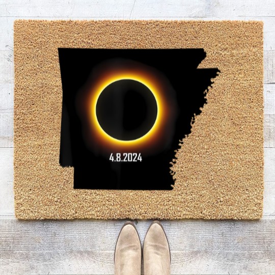 Discover arkansas solar eclipse 2024 t Coir Doormats
