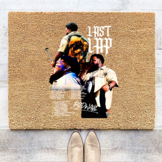 Discover Retro Rod Wave Last Lap Tour 2024 Graphic Coir Doormats, Rod Wave Concert 2024 Coir Doormats