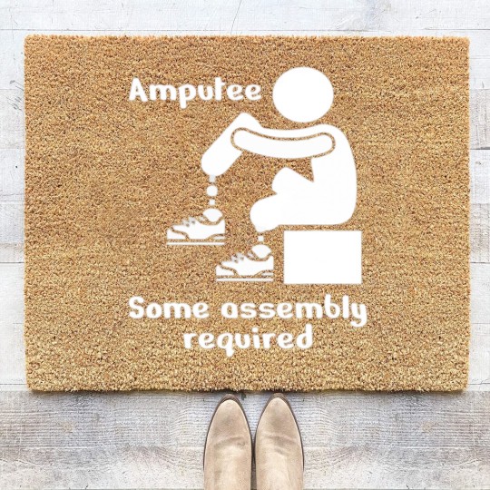 Discover Amputee Some Assembly Required Coir Doormats