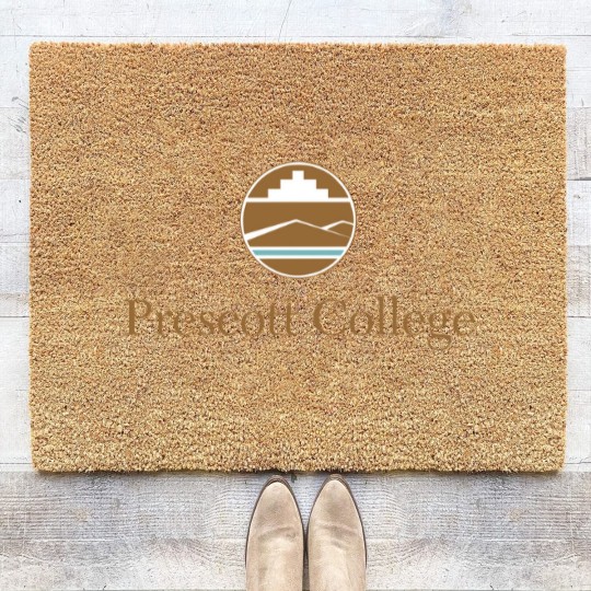 Discover Prescott College Design Logo 1 Coir Doormats