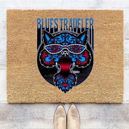 Discover blues traveler cat Coir Doormats