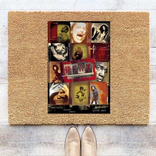 Discover Vintages Rent Rock Musical, Signed By Complete Original Cast 1996 Coir Doormats