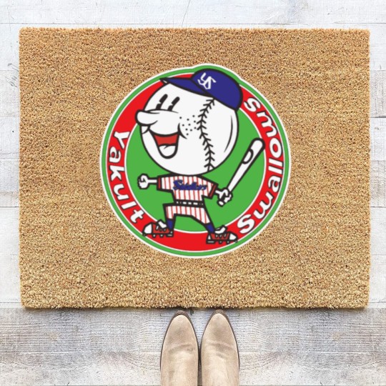 Discover Nippon Professional Baseball Yakult Swallows Retro Coir Doormats