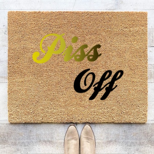 Discover Piss Off Coir Doormats