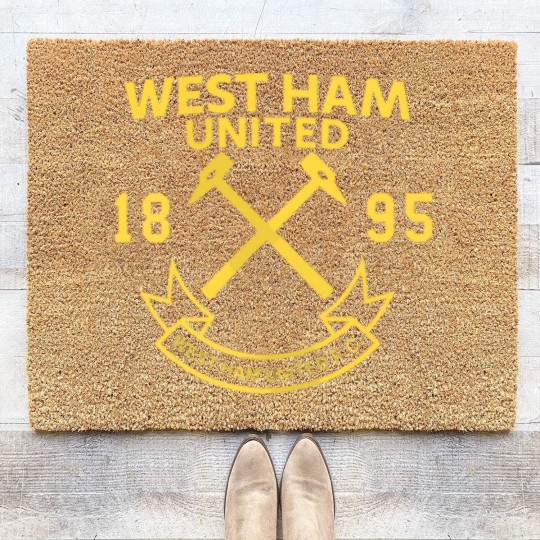 Discover West Ham United Chest Crest Zip Coir Doormats