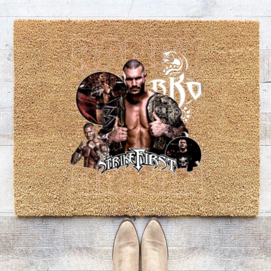 Discover Vintage 90s Graphic Style Randy Orton Coir Doormats, Randy Orton Coir Doormats