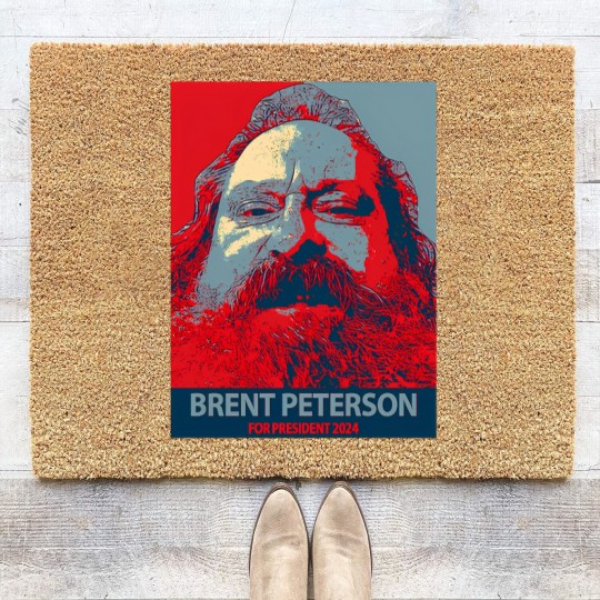 Discover Vote Brent Peterson 2024! Coir Doormats