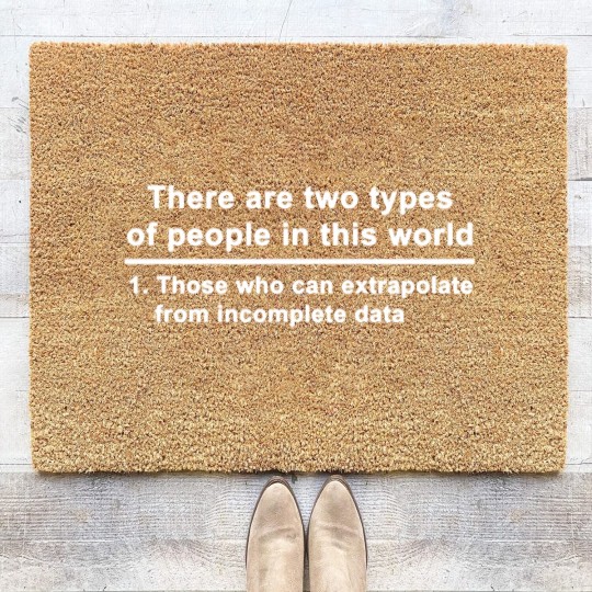 Discover There are two types of people in this world - Symbol - Coir Doormats