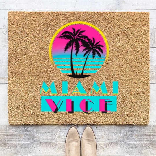 Discover Miami Vice Coir Doormats