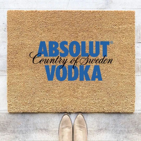Discover Absolut Vodka Logo Coir Doormats