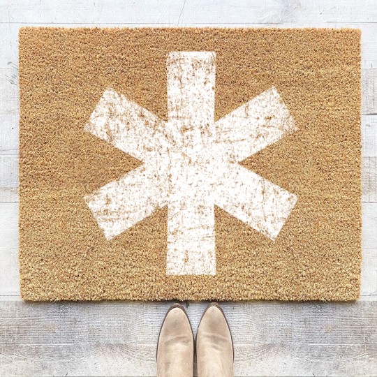 Discover Asterisk Distressed - Asterisk - Coir Doormats
